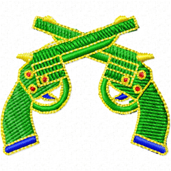 Guns Embroidery Design 4 Guns Embroidery Design 4